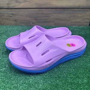Hoka Ora Recovery Slide 3 Cyclamen Coastal Sky Unisex Slides Men's 14 Women's 16